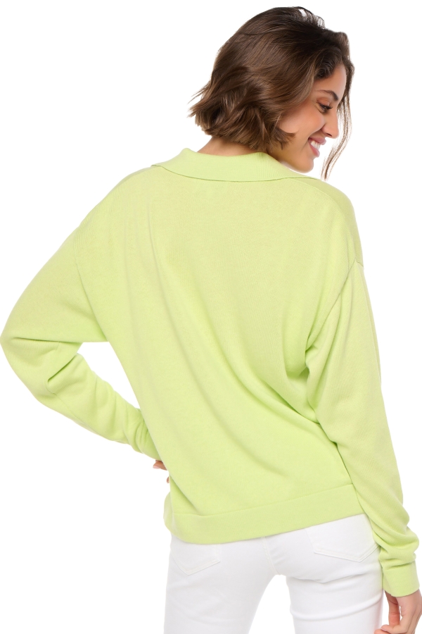 Cashmere & Cotton ladies solene keylime xs